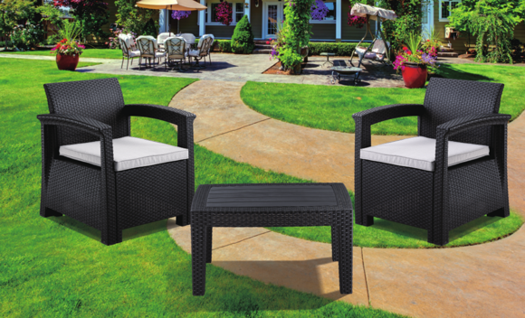 Мебель для кафе RATTAN COMFORT 3 (2 места) венге